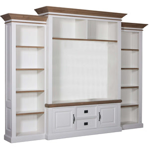 Landhausstil TV Schrank Chic Oak 2 Türen 2 Schubladen
