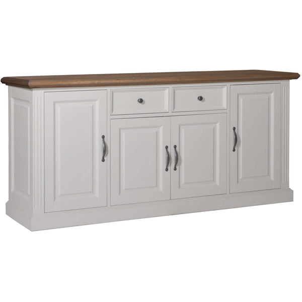 Landhausstil TV Sideboard Chic Oak 4 Türen 2 Schübe - Das Holländische Möbelhaus