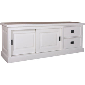 Landhausstil TV Sideboard Eyeglass 2 Schiebetüren 2 Schübe