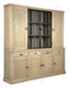 Landhausstil Vitrine Malmö Metal 2x4 Türen 4 Schubladen