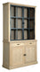 Landhausstil Vitrine Malmö Oak Metal 2x2 Türen 2 Schubladen