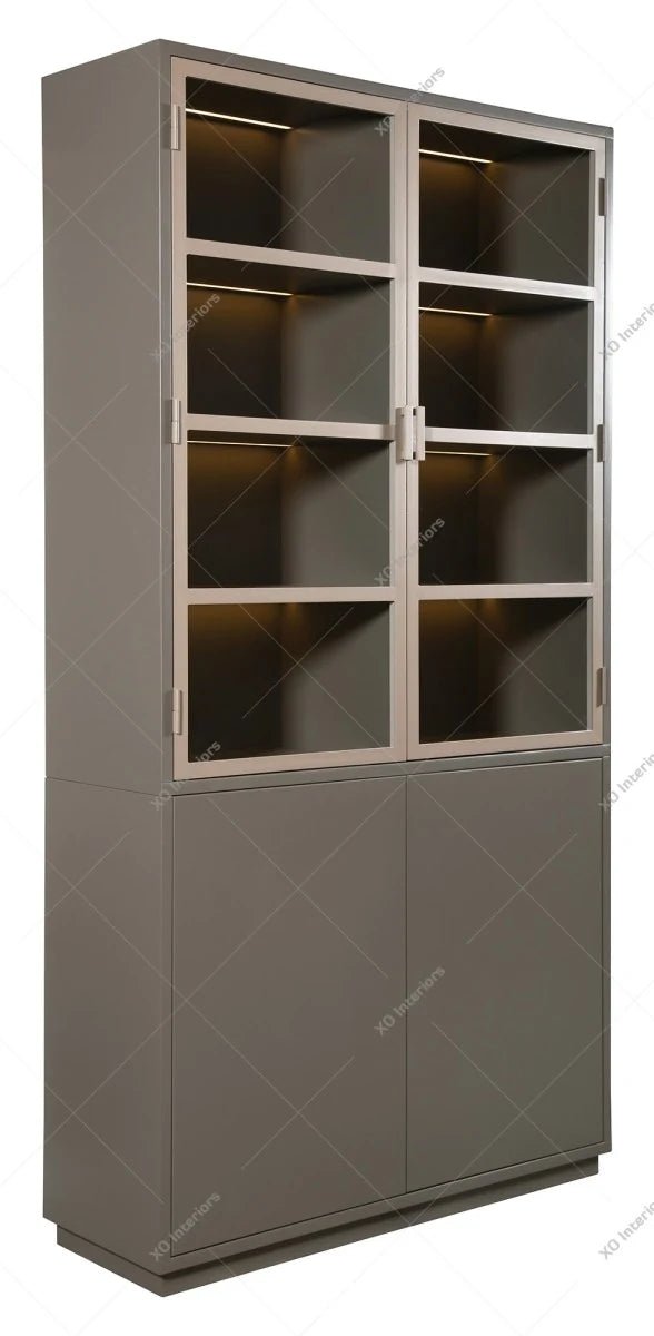 Landhausstil Vitrine Square 2x2 Türen - Das Holländische Möbelhaus