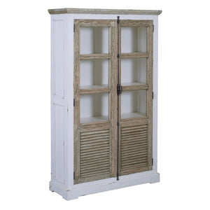 Landhausstil Vitrinenschrank Amanda 2 Türen