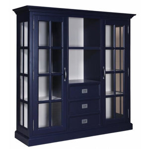 Landhausstil Vitrinenschrank Eyeglass 2 Türen 3 Schübe