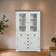 Landhausstil Vitrinenschrank Fleur 115 cm - Das Holländische Möbelhaus