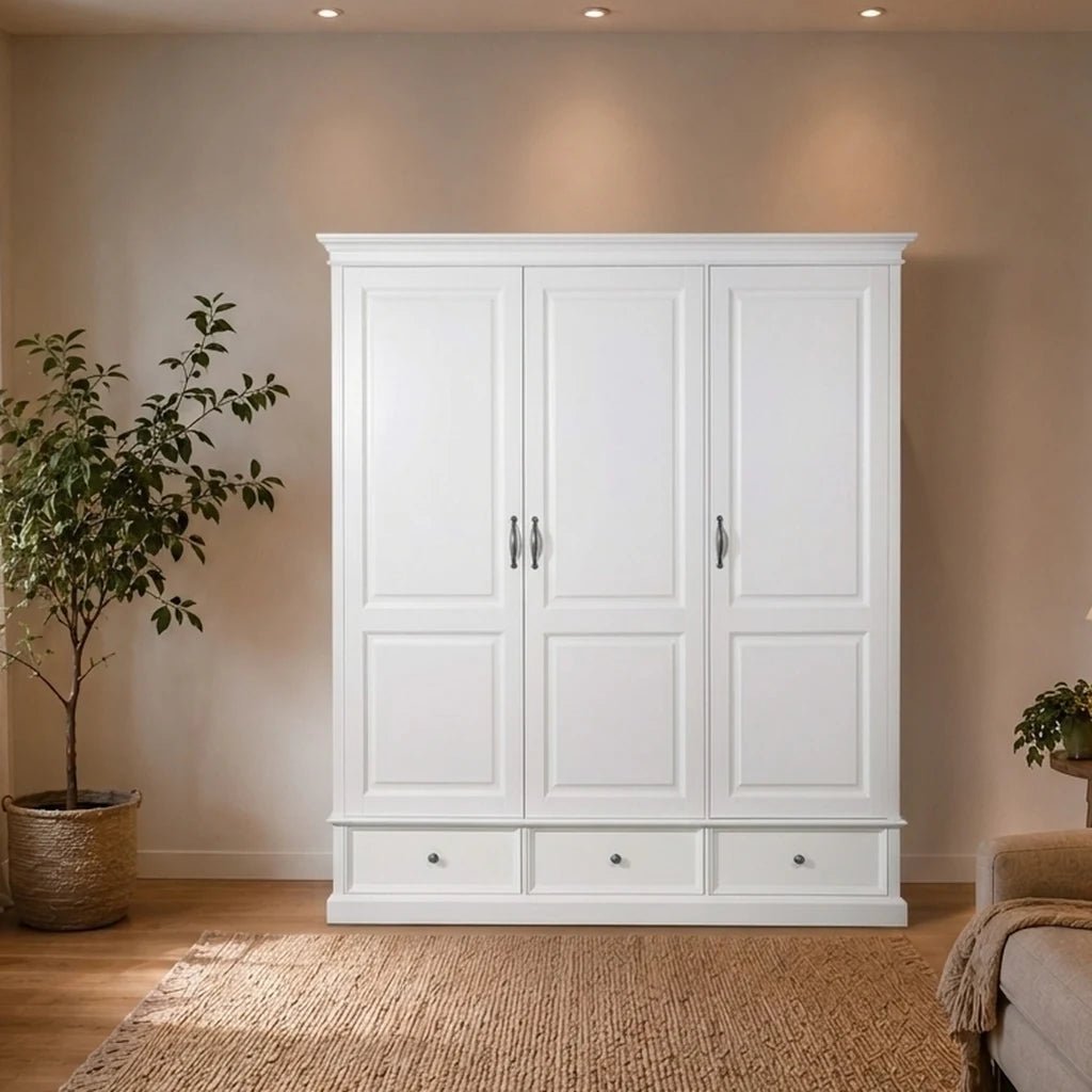 Landhausstil Wäscheschrank Monique Monique 3 Türen 3 Schubladen - Das Holländische Möbelhaus