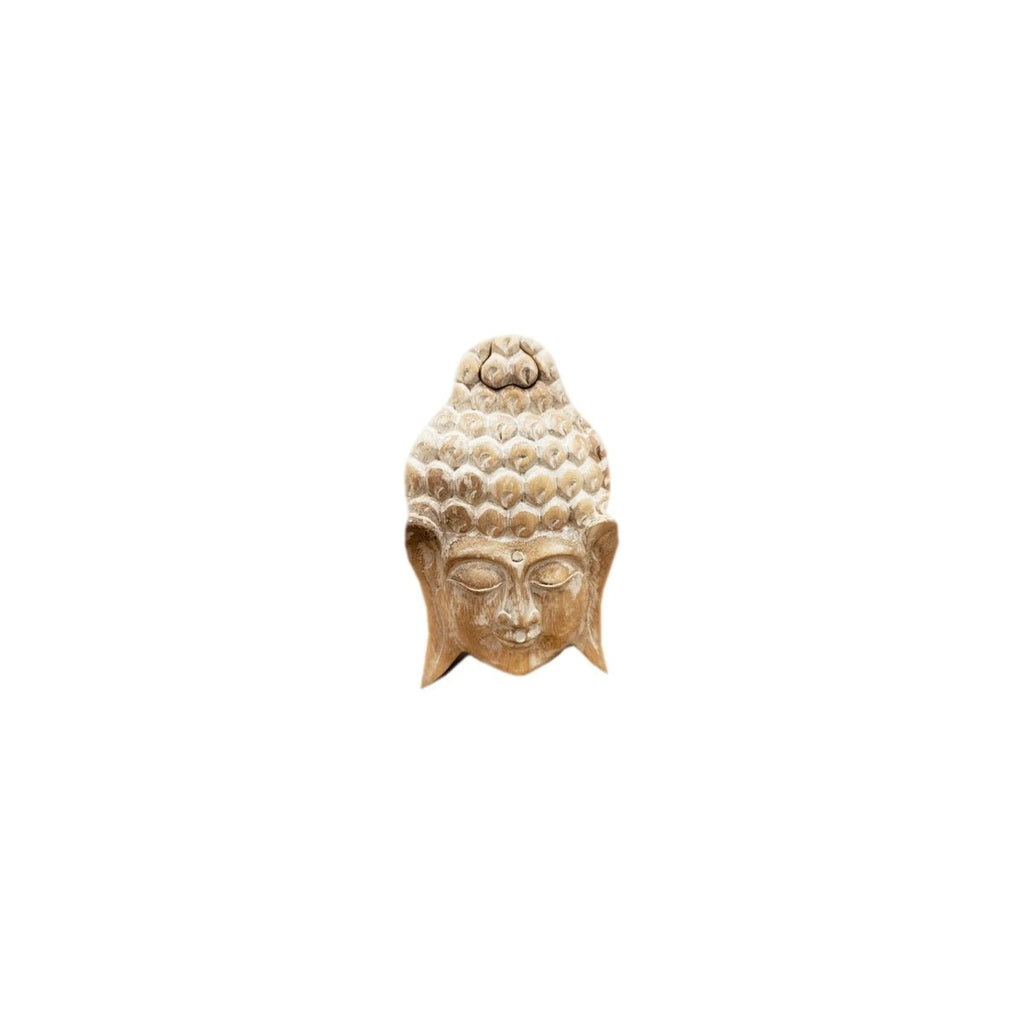 Puzzlebox weiss gewischt Buddha Kopf - Das Holländische Möbelhaus