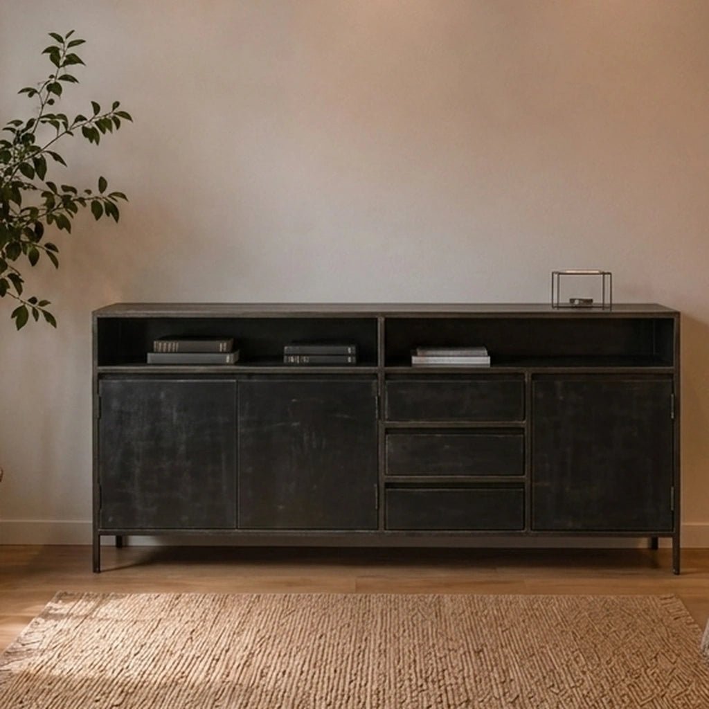 Sideboard Paterno 3 Schübe 3 Türen 200 cm - Das Holländische Möbelhaus