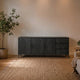 Sideboard Zano 220 cm 3 Türen 3 Schübe - Das Holländische Möbelhaus