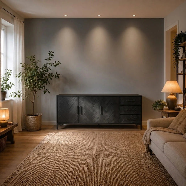 Sideboard Ziano 3 Türen 3 Schübe 220 cm - Das Holländische Möbelhaus