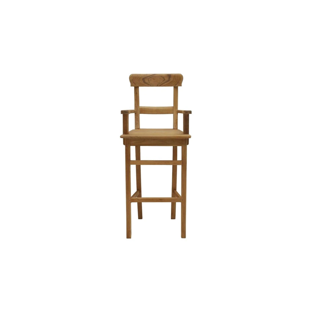 Teak Barhocker Mariotto mit Armlehne Bild 1