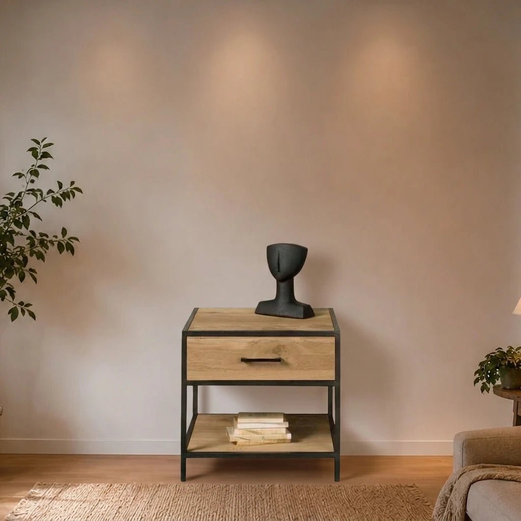 Teak Beistelltisch Luna 60 cm - Das Holländische Möbelhaus