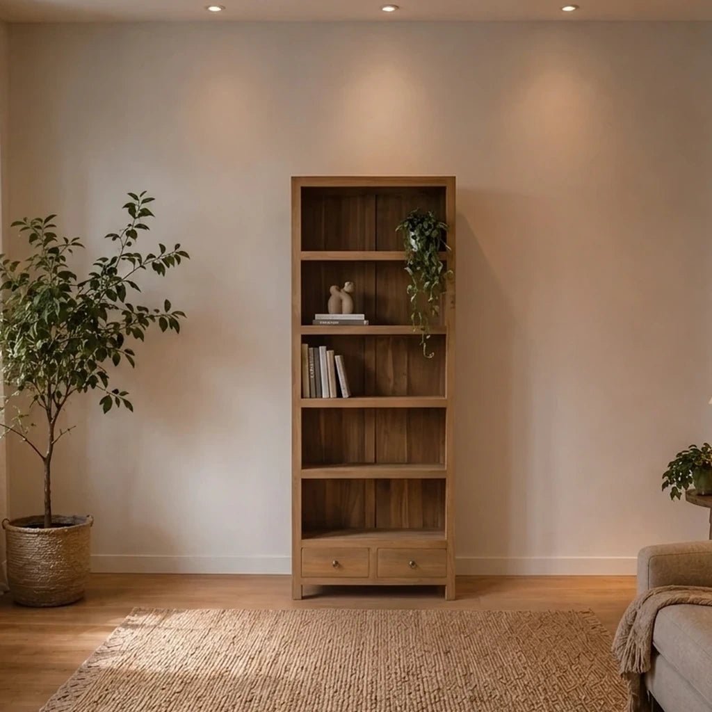 Teak Bücherschrank Heuvel - Das Holländische Möbelhaus