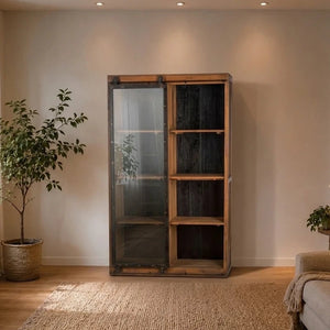 Teak Bücherschrank Senna 8 Fächer