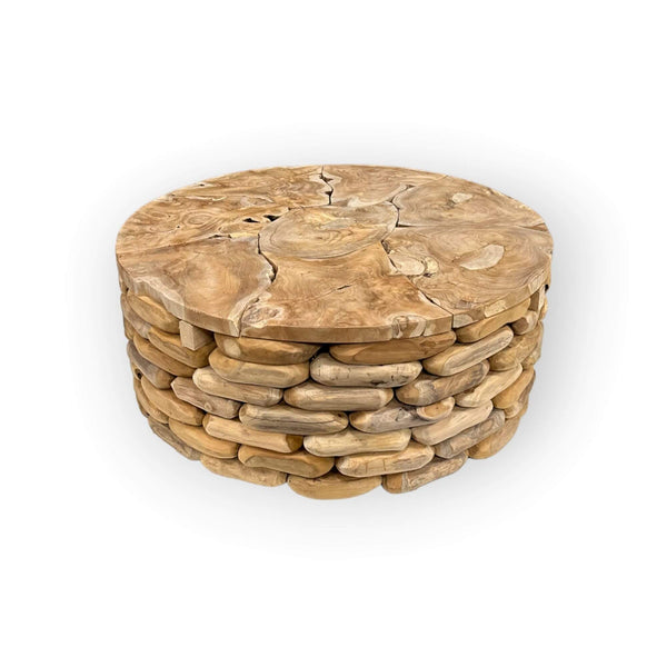 Teak Couchtisch Arunja 45 cm - Das Holländische Möbelhaus