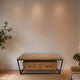 Teak Couchtisch Intan Lativ natur 120 cm - Das Holländische Möbelhaus