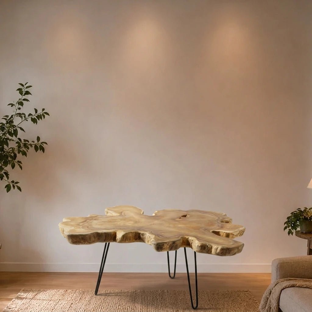 Teak Couchtisch Mushroom - Das Holländische Möbelhaus