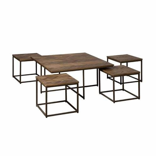 Teak Couchtisch Set Via - Das Holländische Möbelhaus