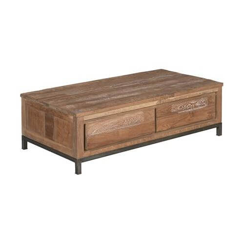 Teak Couchtisch Venetië 4 Schübe - Das Holländische Möbelhaus