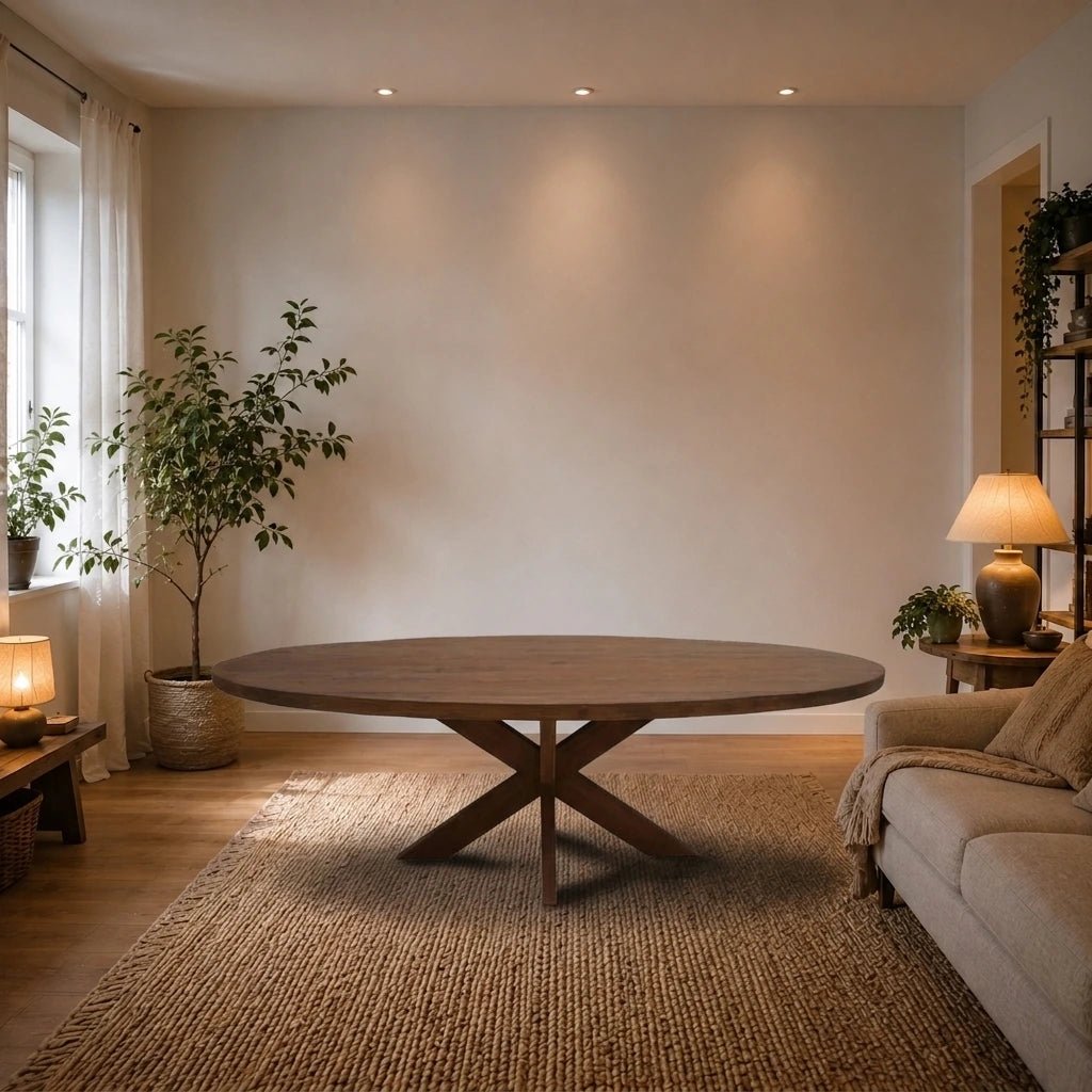 Teak Esstisch Beek Oval DK 5 cm dick - Das Holländische Möbelhaus