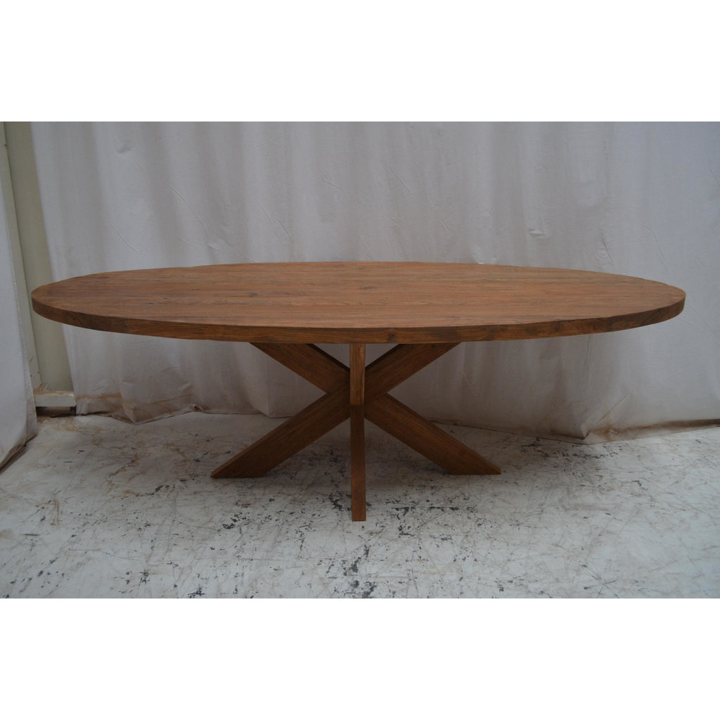 Teak Esstisch Beek Oval DK 5 cm dick - Das Holländische Möbelhaus