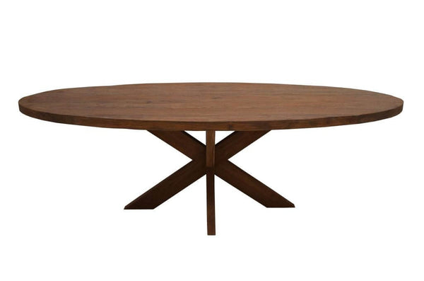 Teak Esstisch Beek Oval DK 5 cm dick - Das Holländische Möbelhaus