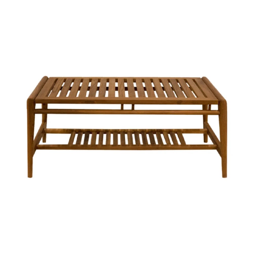 Teak Garten Couchtisch Borneo 110 cm - Das Holländische Möbelhaus