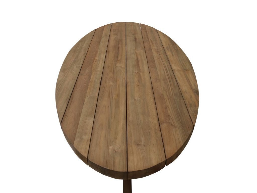 Teak Garten Tischplatte oval - Das Holländische Möbelhaus