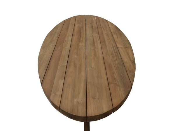 Teak Garten Tischplatte oval - Das Holländische Möbelhaus