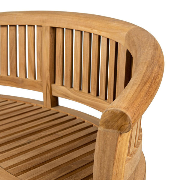 Teak Gartenbank Banane - Das Holländische Möbelhaus