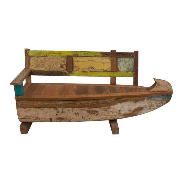 Teak Gartenbank Boot - Das Holländische Möbelhaus