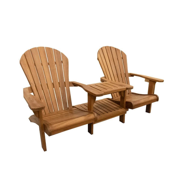 Teak Gartenbank Canadian Tête-à-Tête - Das Holländische Möbelhaus