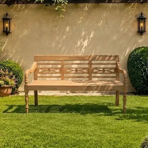Teak Gartenbank Enie - Das Holländische Möbelhaus