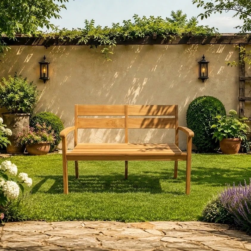Teak Gartenbank Sumatra 120 cm - Das Holländische Möbelhaus