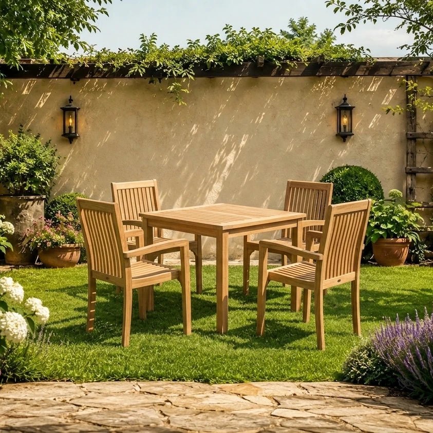 Teak Gartenstuhl Java Kotak - Das Holländische Möbelhaus