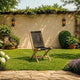 Teak Gartenstuhl Lombok Nylon schwarz - Das Holländische Möbelhaus