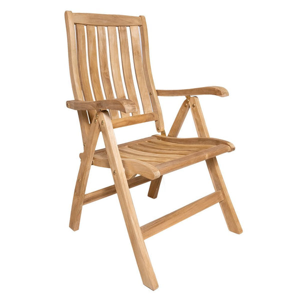 Teak Gartenstuhl Luxe verstellbar - Das Holländische Möbelhaus