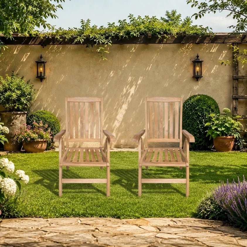 Teak Gartenstuhl Luxe verstellbar - Das Holländische Möbelhaus