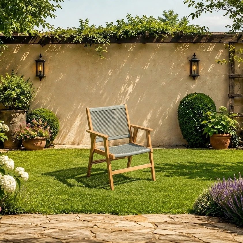 Teak Gartenstuhl Sage Nylon - Das Holländische Möbelhaus