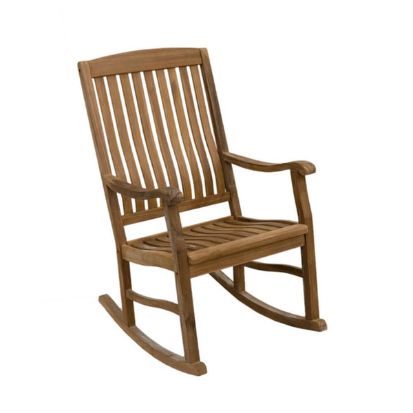 Teak Gartenstuhl Schaukelstuhl Subang - Das Holländische Möbelhaus