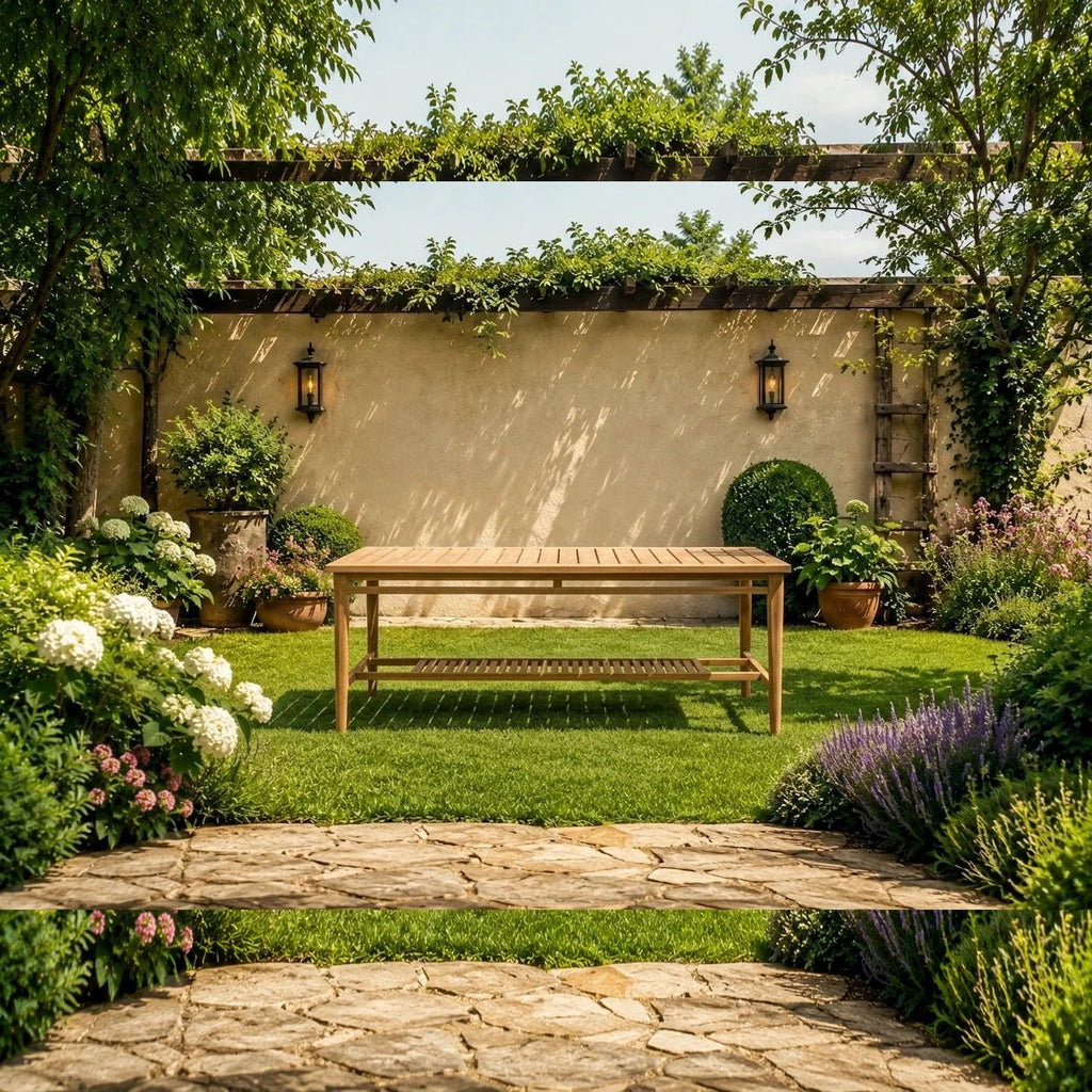 Teak Gartentisch Borneo 180 cm - Das Holländische Möbelhaus