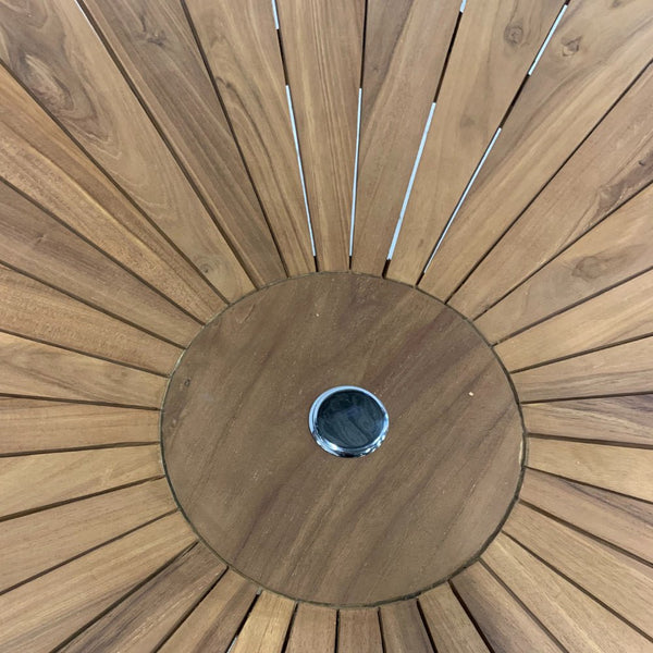 Teak Gartentisch Sun rund - Das Holländische Möbelhaus