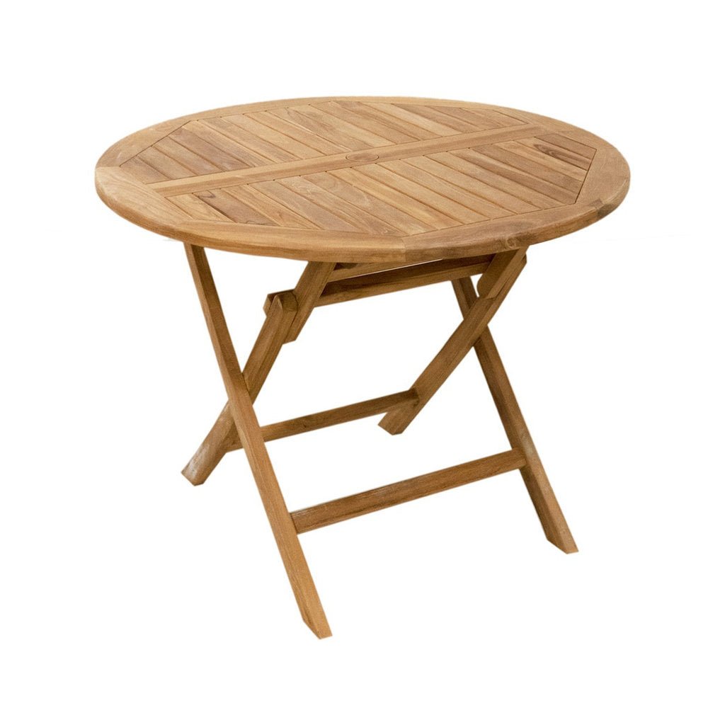 Teak Gartentisch Tuban rund - Das Holländische Möbelhaus