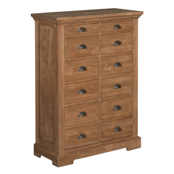 Teak Highboard Bologna 14 Schübe - Das Holländische Möbelhaus