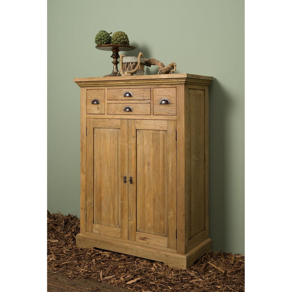 Teak Highboard Bologna 4 Schübe - Das Holländische Möbelhaus