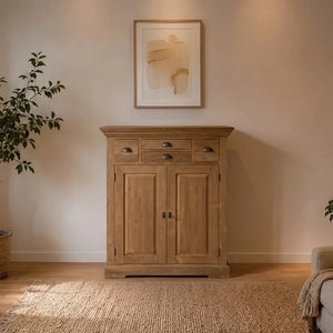 Teak Highboard Bologna 4 Schübe