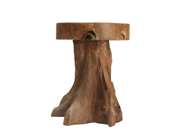 Teak Hocker Jamur - Das Holländische Möbelhaus