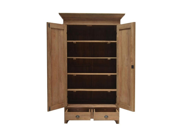 Teak Kleiderschrank Groot - Das Holländische Möbelhaus