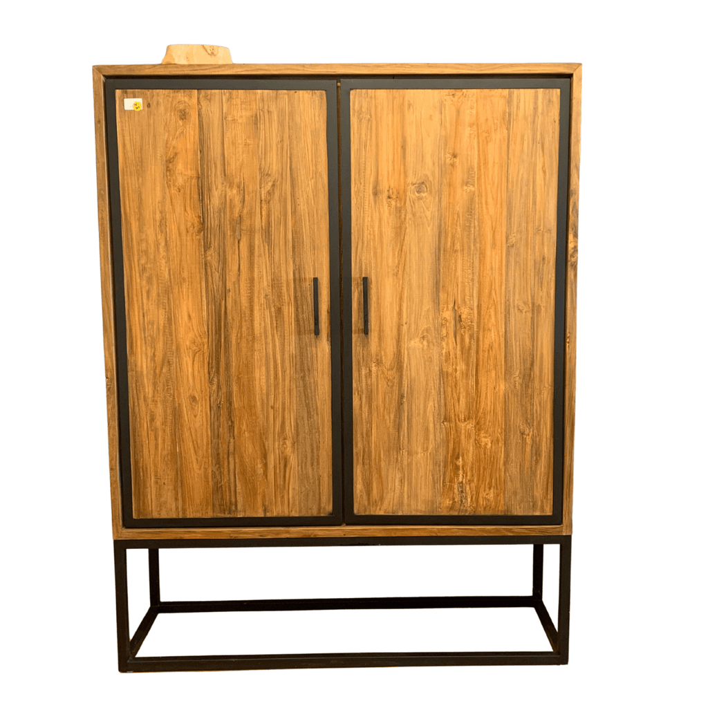 Teak Kommode Industrial - Das Holländische Möbelhaus