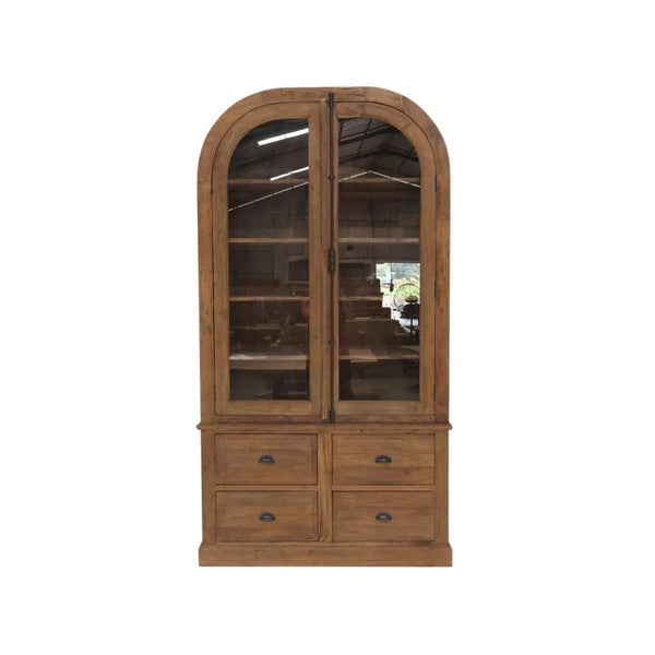 Teak Ladenschrank Ita Rund - Das Holländische Möbelhaus